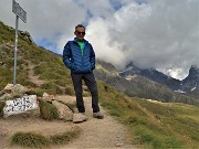 66 Al Passo della Selletta (2372 m) con vista verso i Diavoli incappucciati
